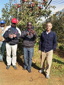 Tour of water resources for agriculture course ,Galilee College. Spanish and Portuguese speakers from South America and Africa.